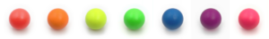 foam balls neon colors