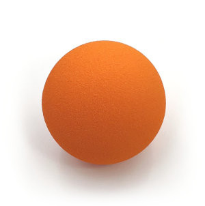 foam ball orange reinforced coating