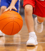 Orange foam basketball