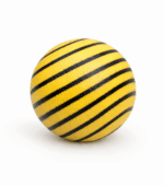 Yellow with black Swirl Foam Ball