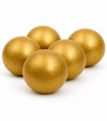 Five Gold Grip Foam Balls