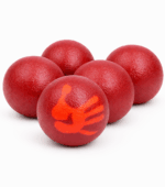 Five Red Thermal Heat Sensitve Foam Balls