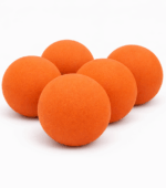 Five Orange Reinforced Foam Balls