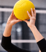 Yellow foam volleyball