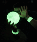 Glow in the dark foam ball