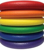 Foam dics in rainbowcolors